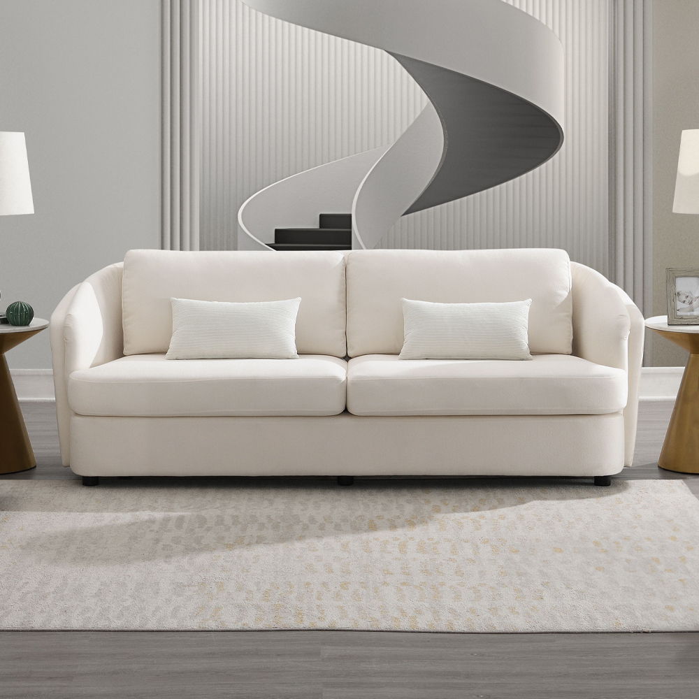 ACME Mariko - Sofa With 2 Pillows - Beige Linen | Meri Furniture