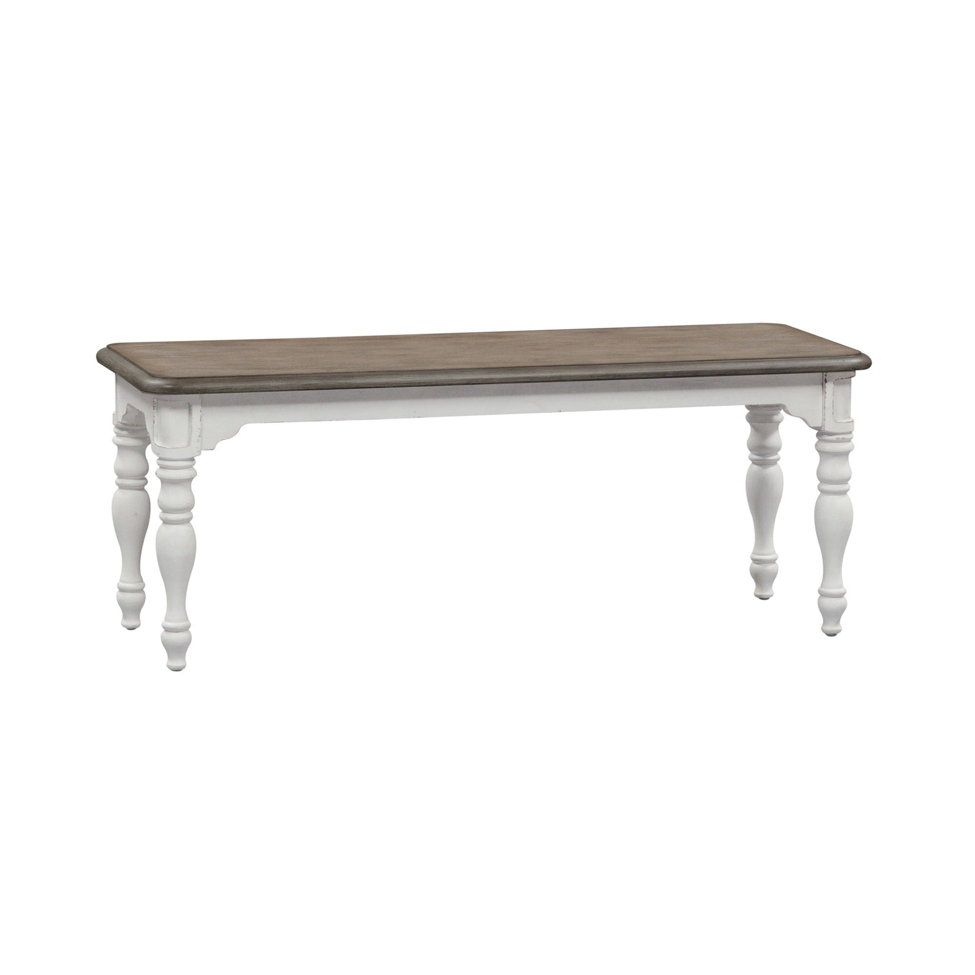 Liberty Furniture Magnolia Manor - Dining Bench - White | Meri Furniture
