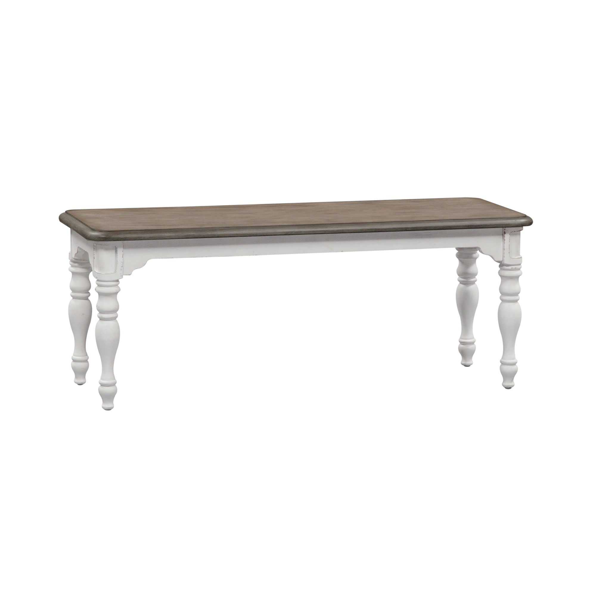 Liberty Furniture Magnolia Manor - Dining Bench - White | Meri Furniture