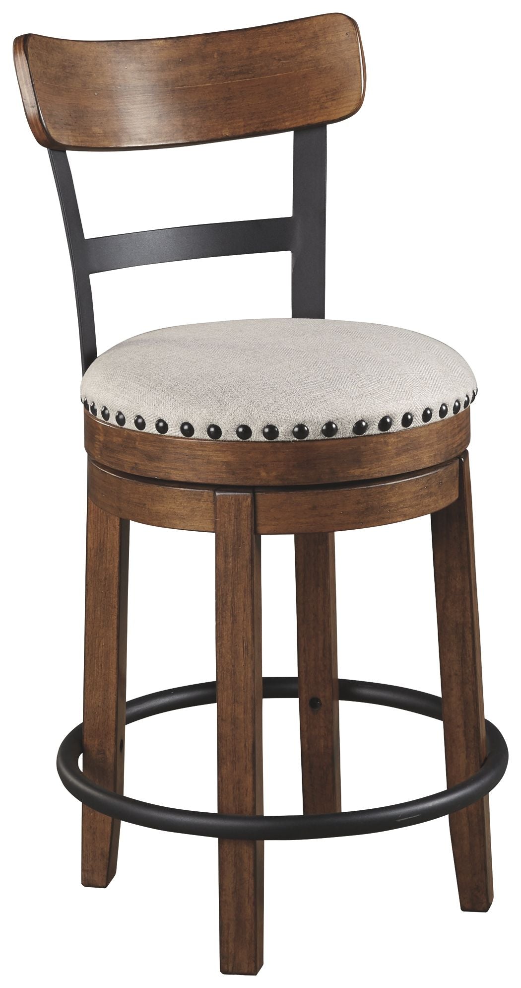 Signature Design by Ashley® Valebeck - Full Back Swivel Stool | Meri Furniture