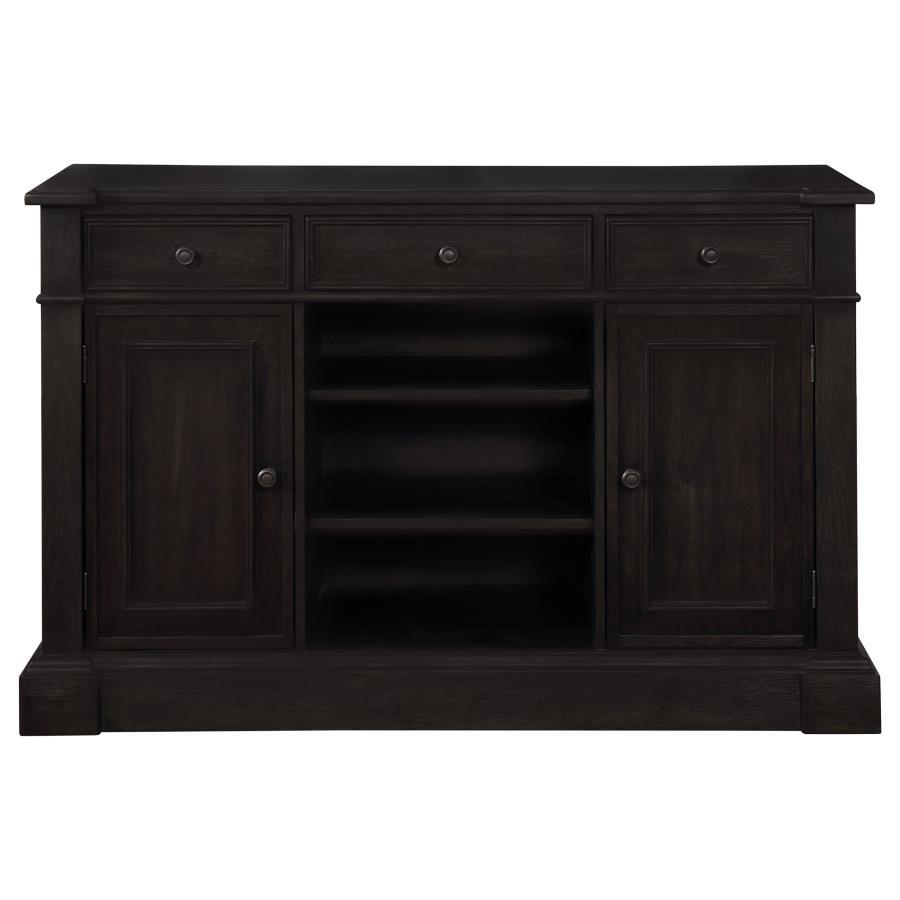 Coaster Fine Furniture Phelps - 2 Door Sideboard Buffet Cabinet - Distressed Noir | Meri Furniture