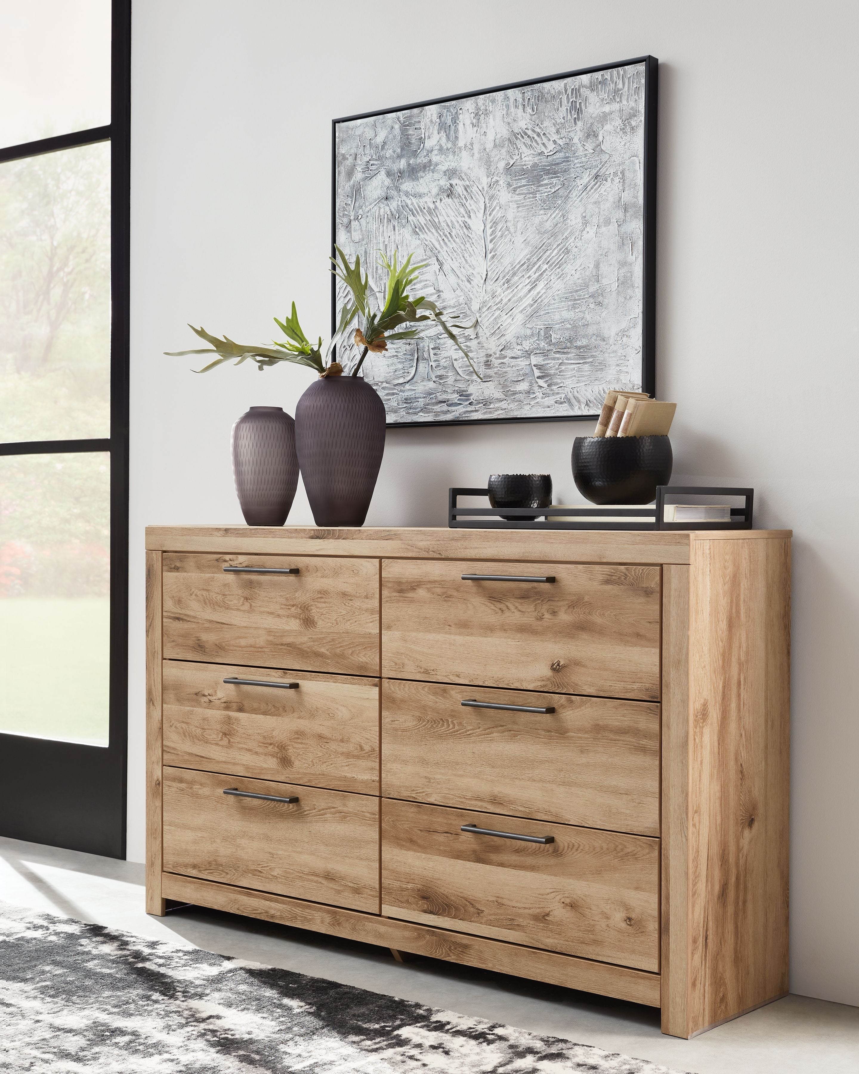 Signature Design by Ashley® Hyanna - Tan Brown - Six Drawer Dresser | Meri Furniture