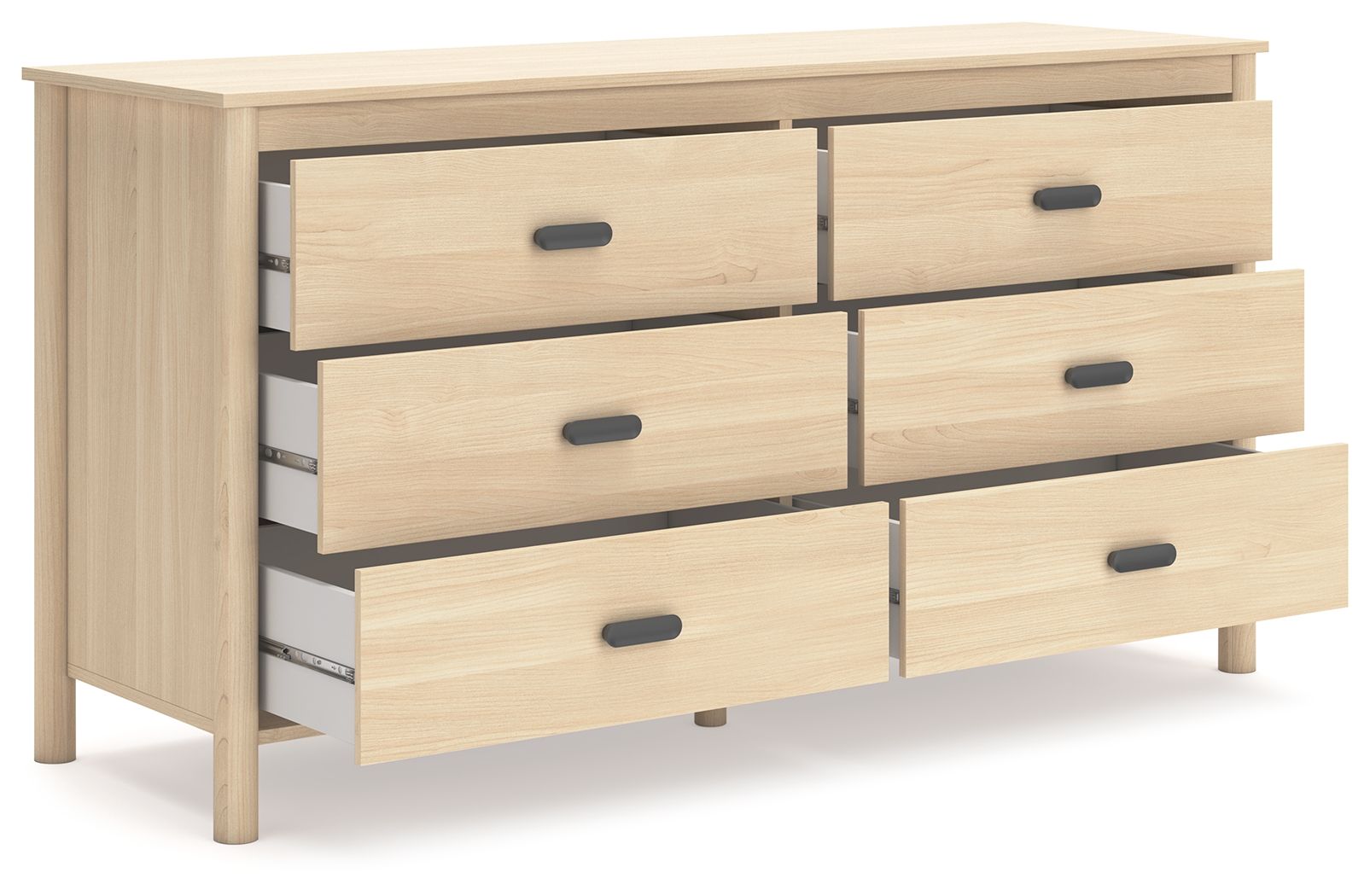 Signature Design by Ashley® Cabinella - Tan - Six Drawer Dresser | Meri Furniture
