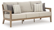 Signature Design by Ashley® Hallow Creek - Driftwood - Sofa With Cushion | Meri Furniture