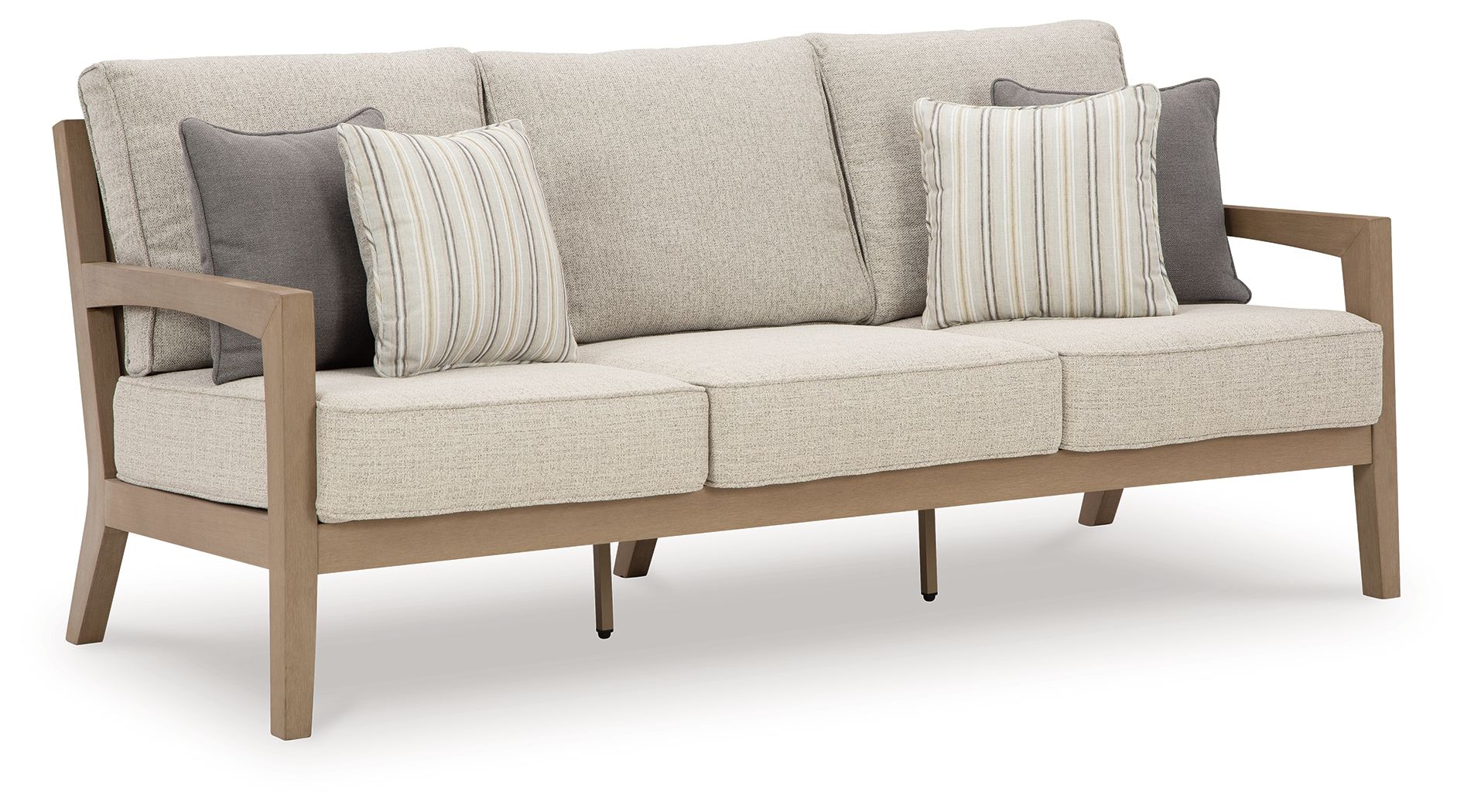 Signature Design by Ashley® Hallow Creek - Driftwood - Sofa With Cushion | Meri Furniture