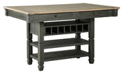 Tyler Creek - Rectangular Dining Room Counter Table - Black / Gray