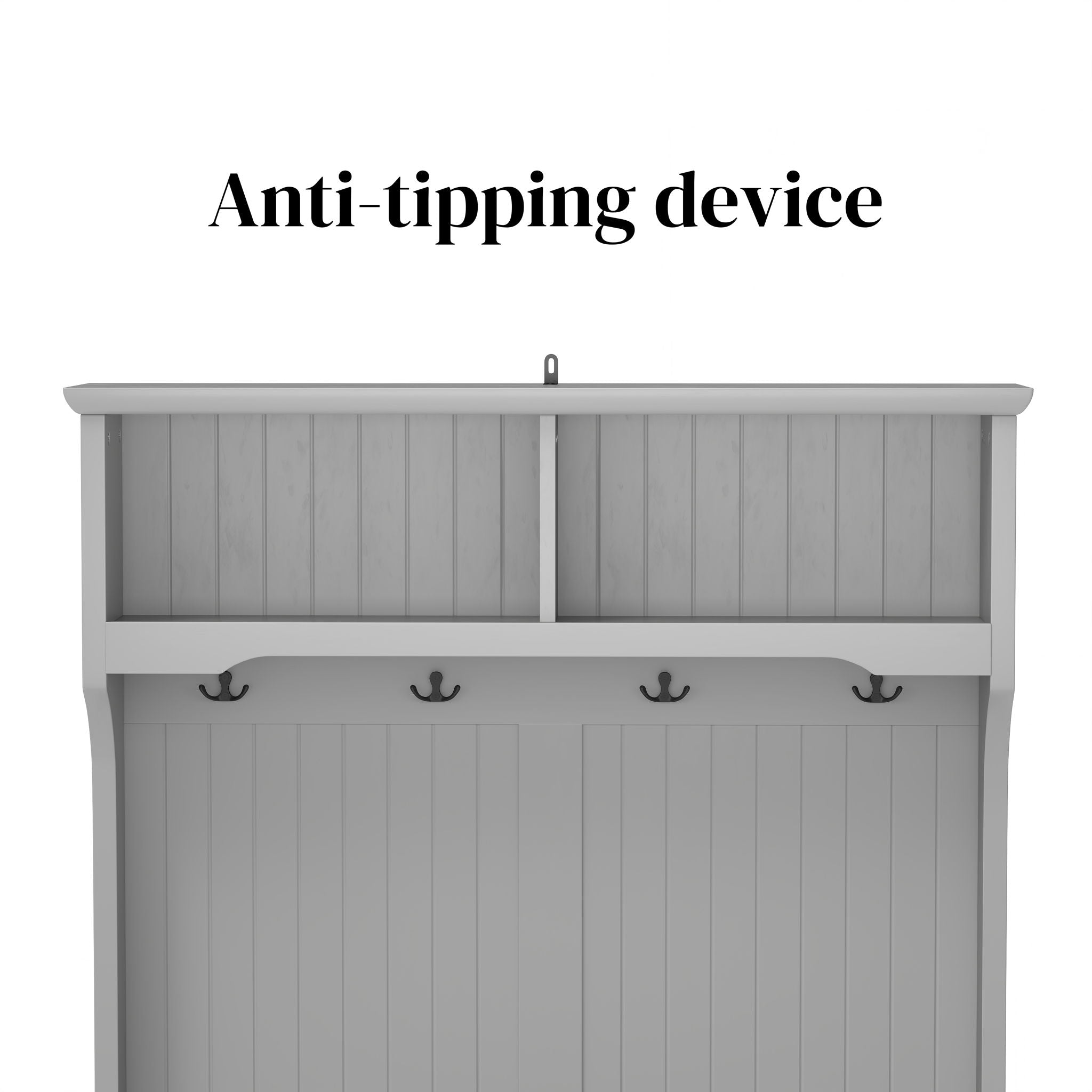 Modern 3 In 1 Hallway Hall Tree With Storage Drawers, Coat Rack, Shoe Rack Bench And Cushion