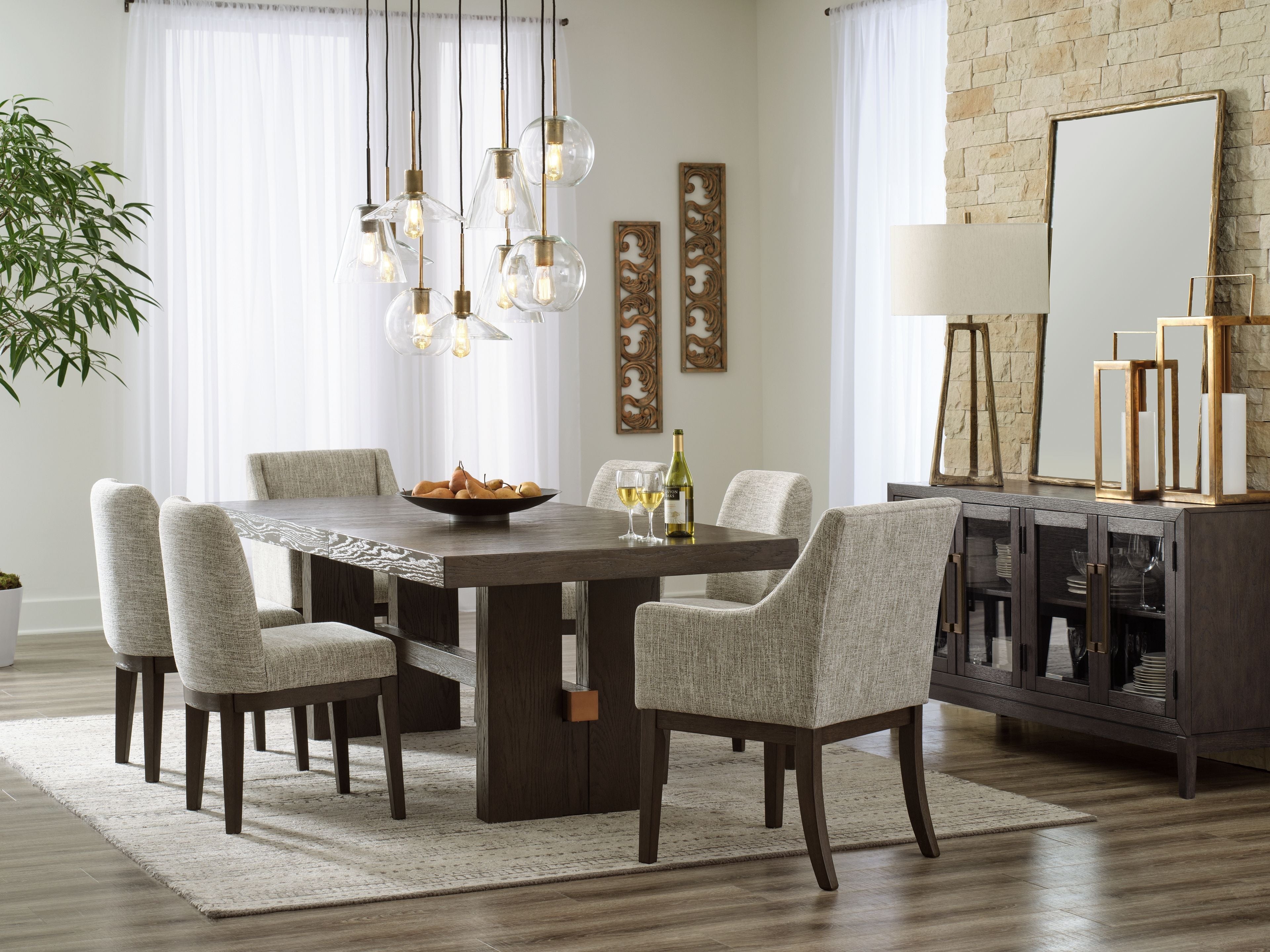 Signature Design by Ashley® Burkhaus - Dining Room Set | Meri Furniture