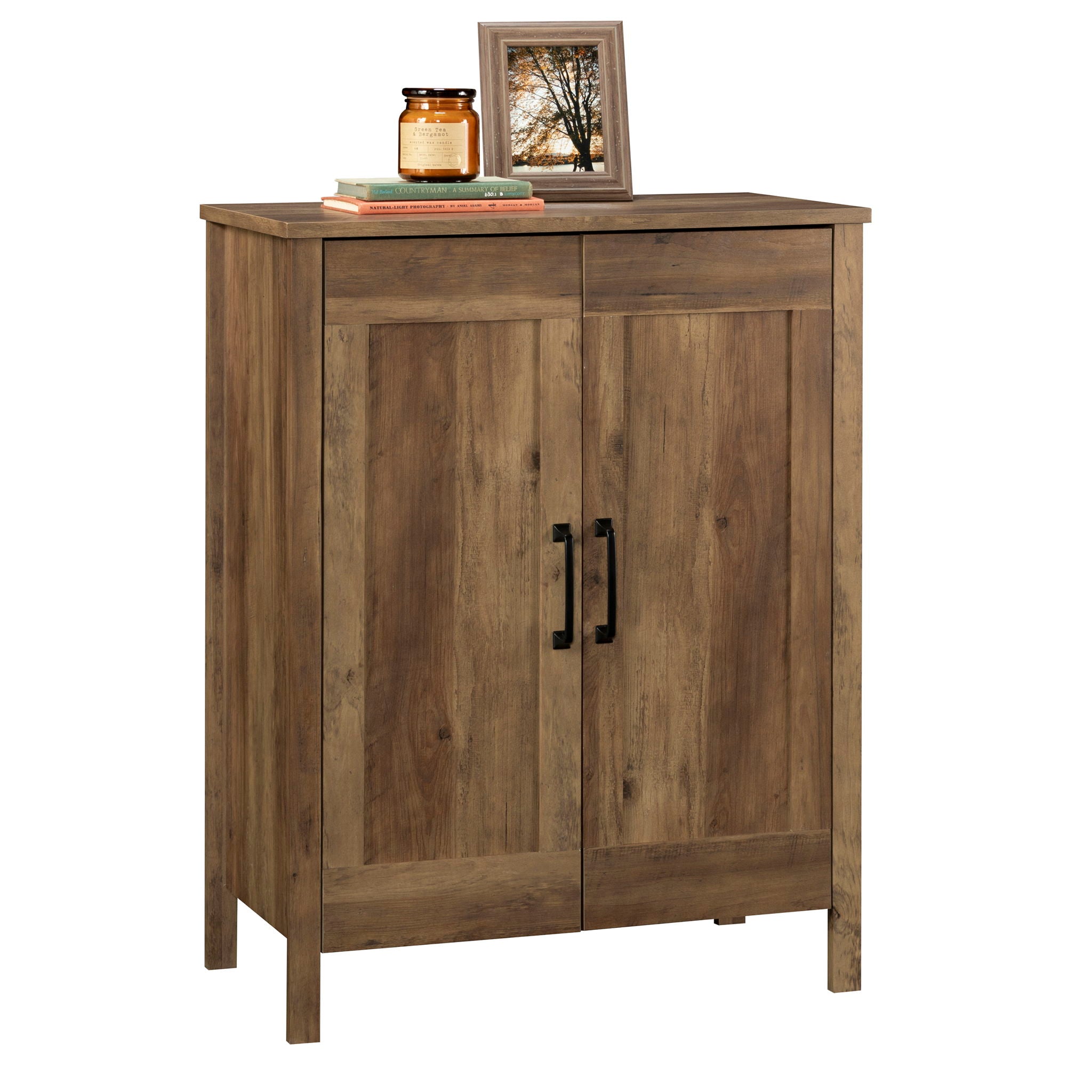 2-Door Storage Cabinet in Rural Pine