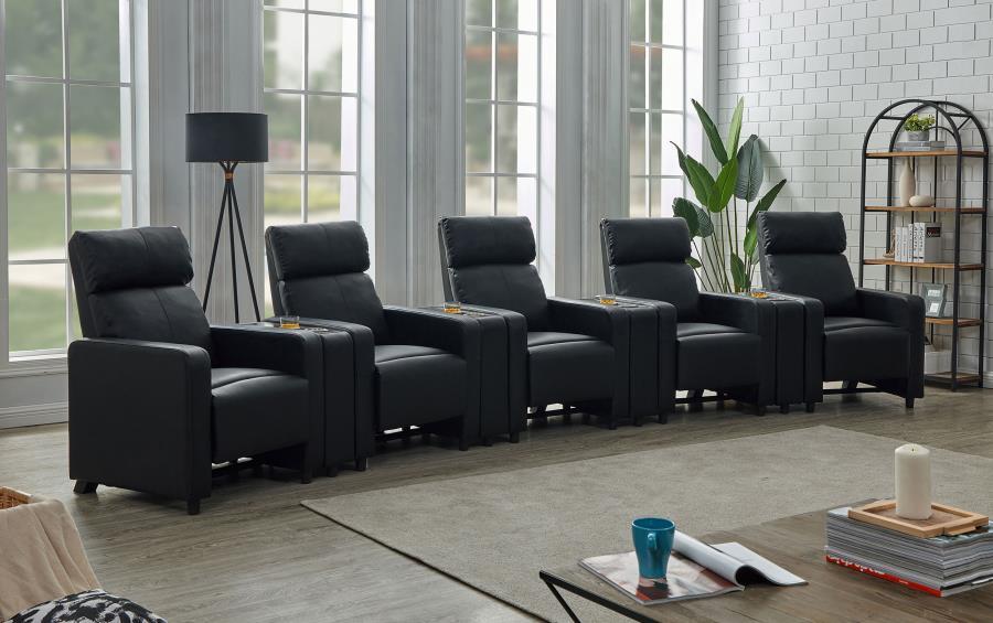 Coaster Fine Furniture Toohey - Upholstered Tufted Recliner Living Room Set | Meri Furniture