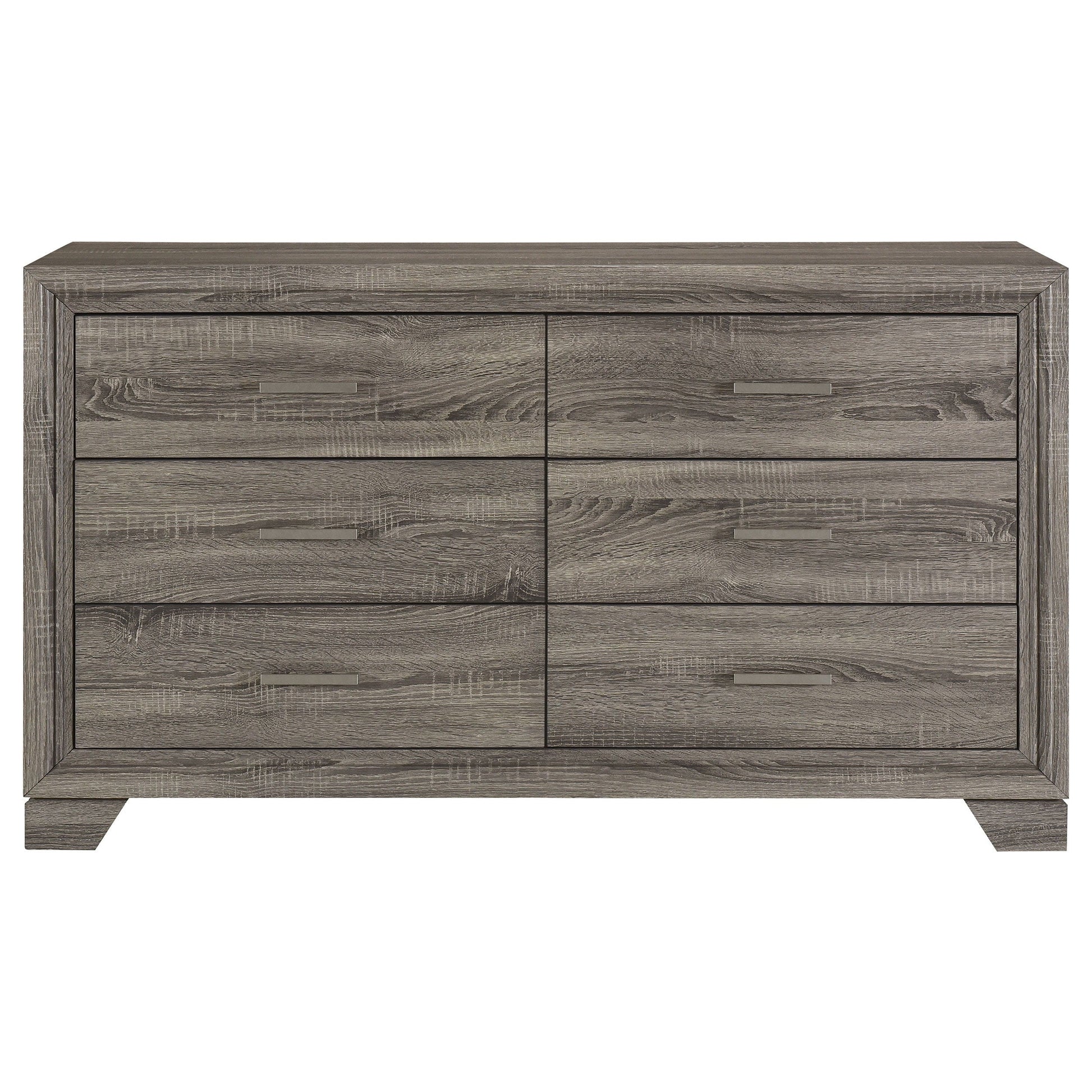 Coaster Fine Furniture Wright - 6-Drawer Dresser Cabinet - Brown Oak | Meri Furniture