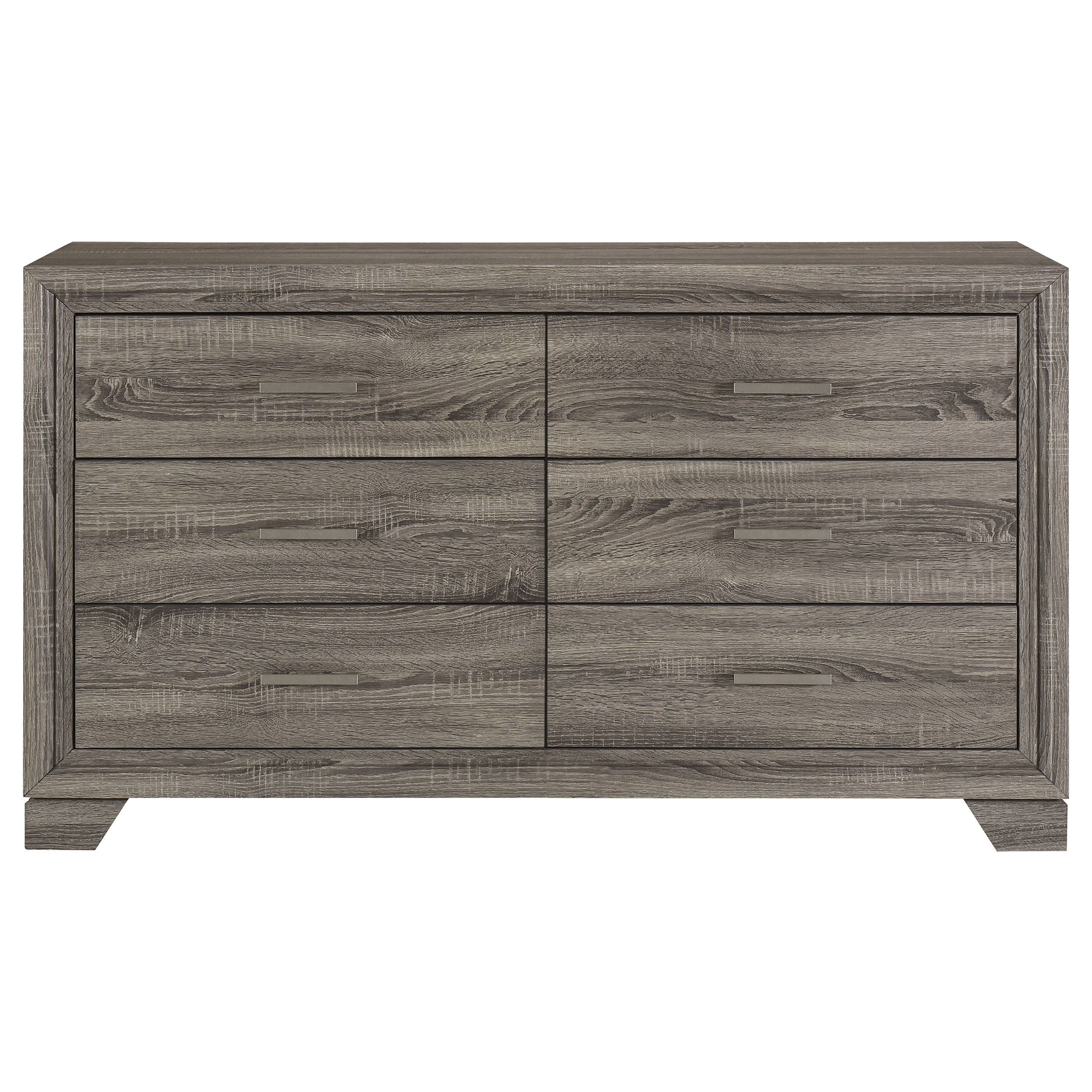 Coaster Fine Furniture Wright - 6-Drawer Dresser Cabinet - Brown Oak | Meri Furniture