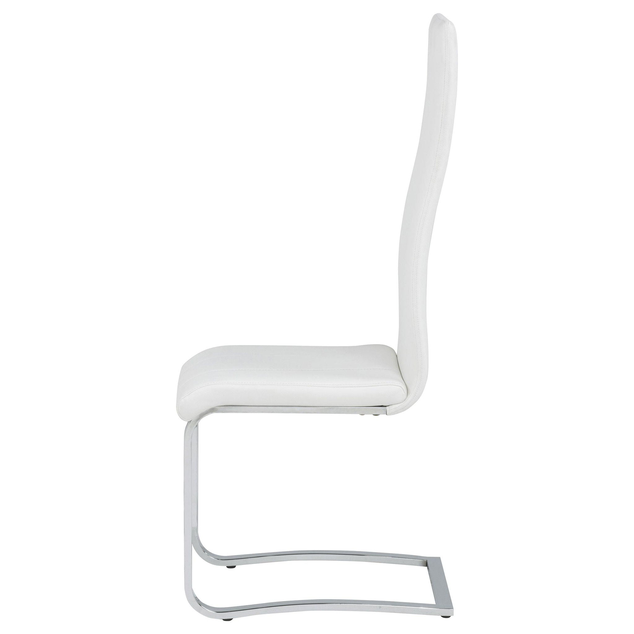 Montclair Upholstered Dining Side Chair White (Set of 4)
