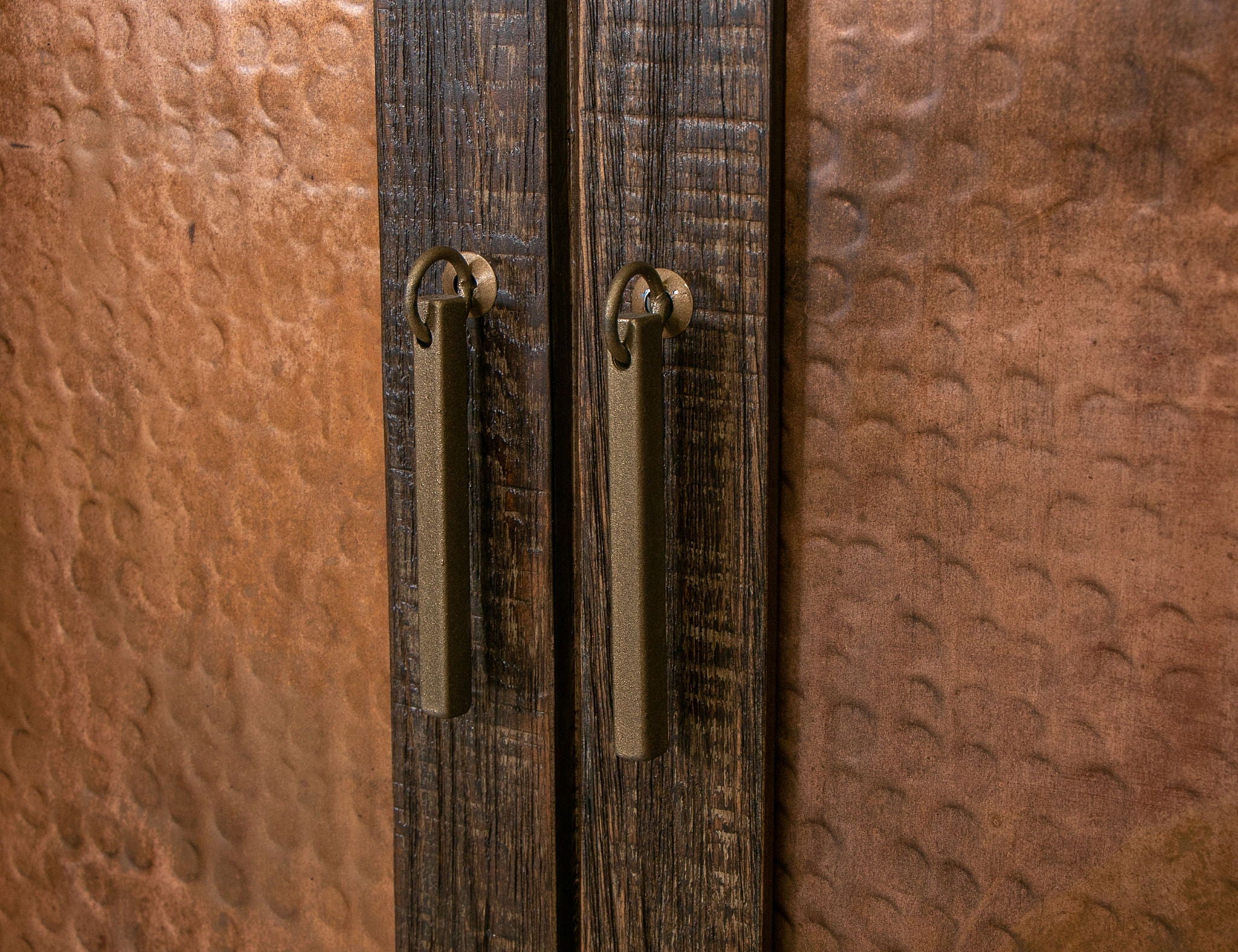 Blackburn - 4 Doors Console - Charred Brown