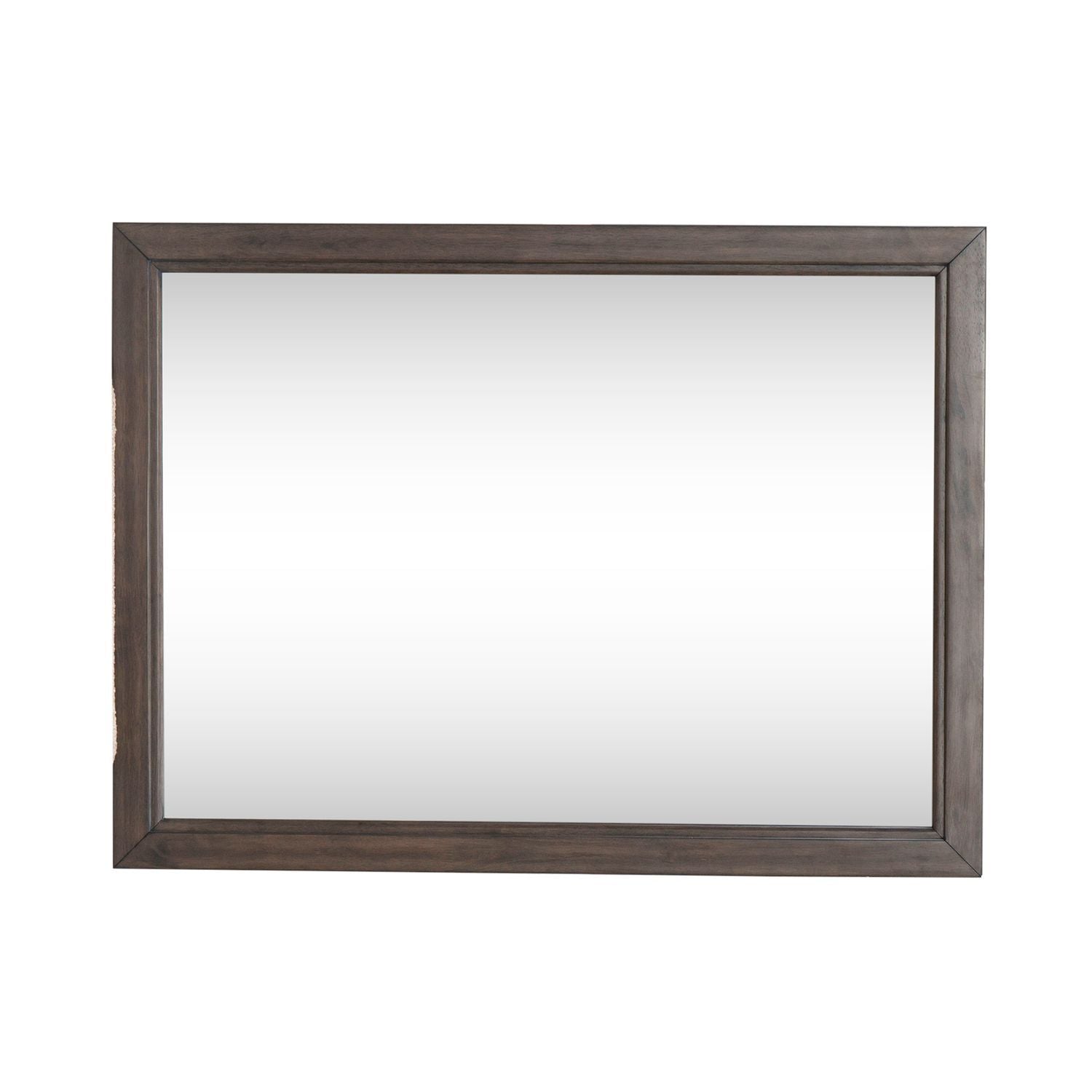 Modern Edge - Landscape Mirror - Brown