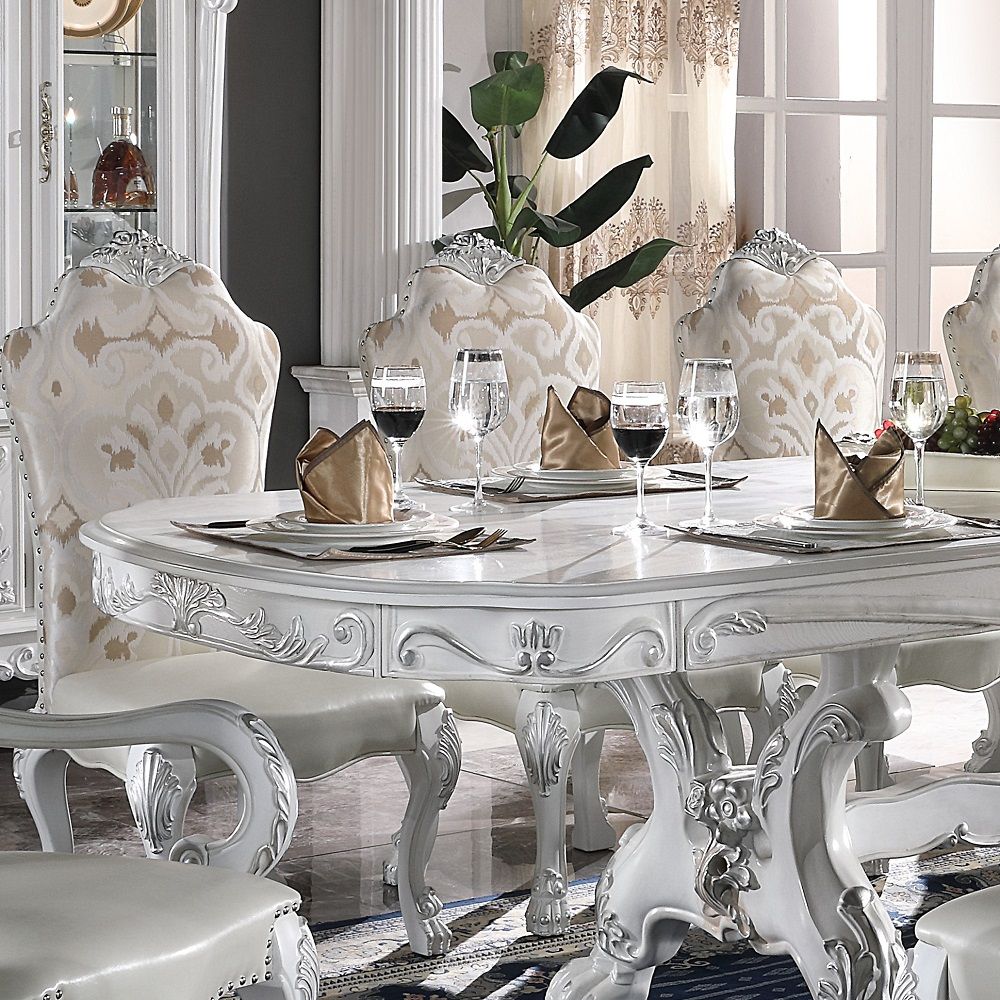 ACME Dresden - Side Chair (Set of 2) - Bone White | Meri Furniture