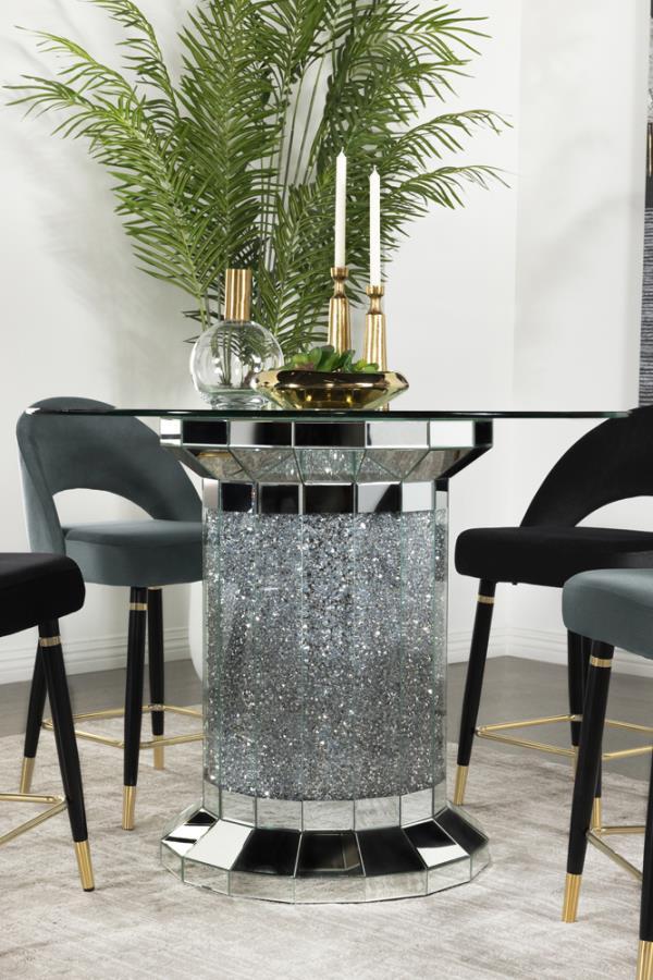 Coaster Fine Furniture Ellie - Glass Top Dining Table | Meri Furniture