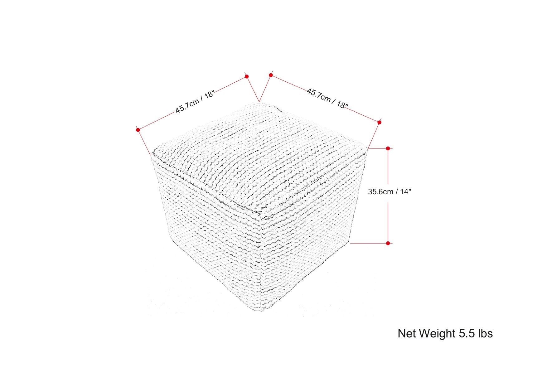 Eastmont - Outdoor / Indoor Pouf - Cream