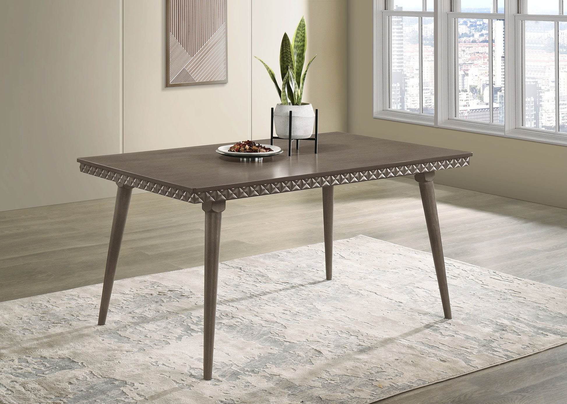 Coaster Fine Furniture Onslow - Rectangular Wood Dining Table - Dark Brown | Meri Furniture