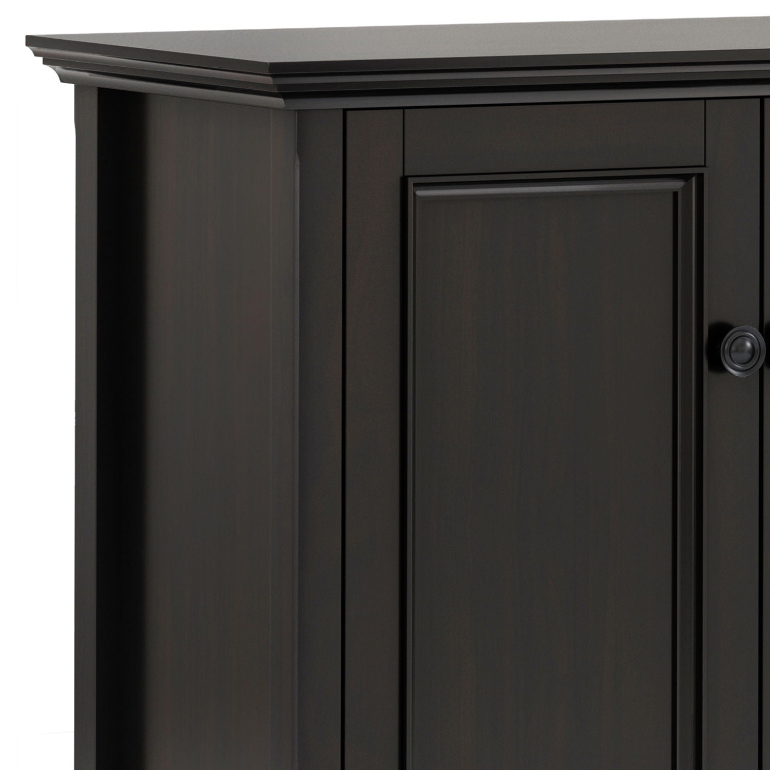 Amherst - Wide 4 Door Storage Cabinet - Hickory Brown