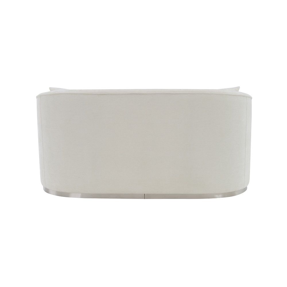 Odette - Loveseat With 2 Pillows - Beige Chenille