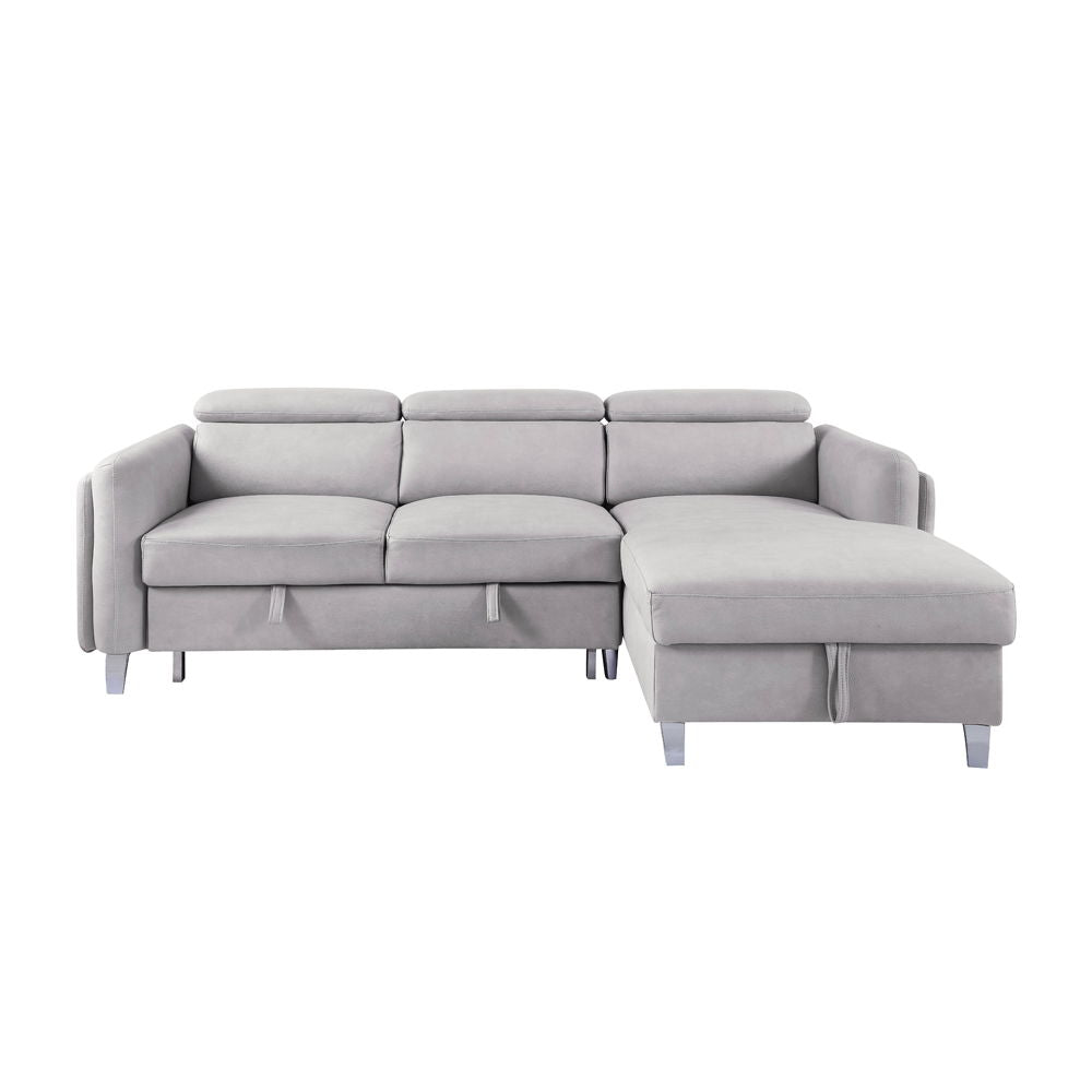 ACME Reyes - Sectional Sofa - Gray | Meri Furniture