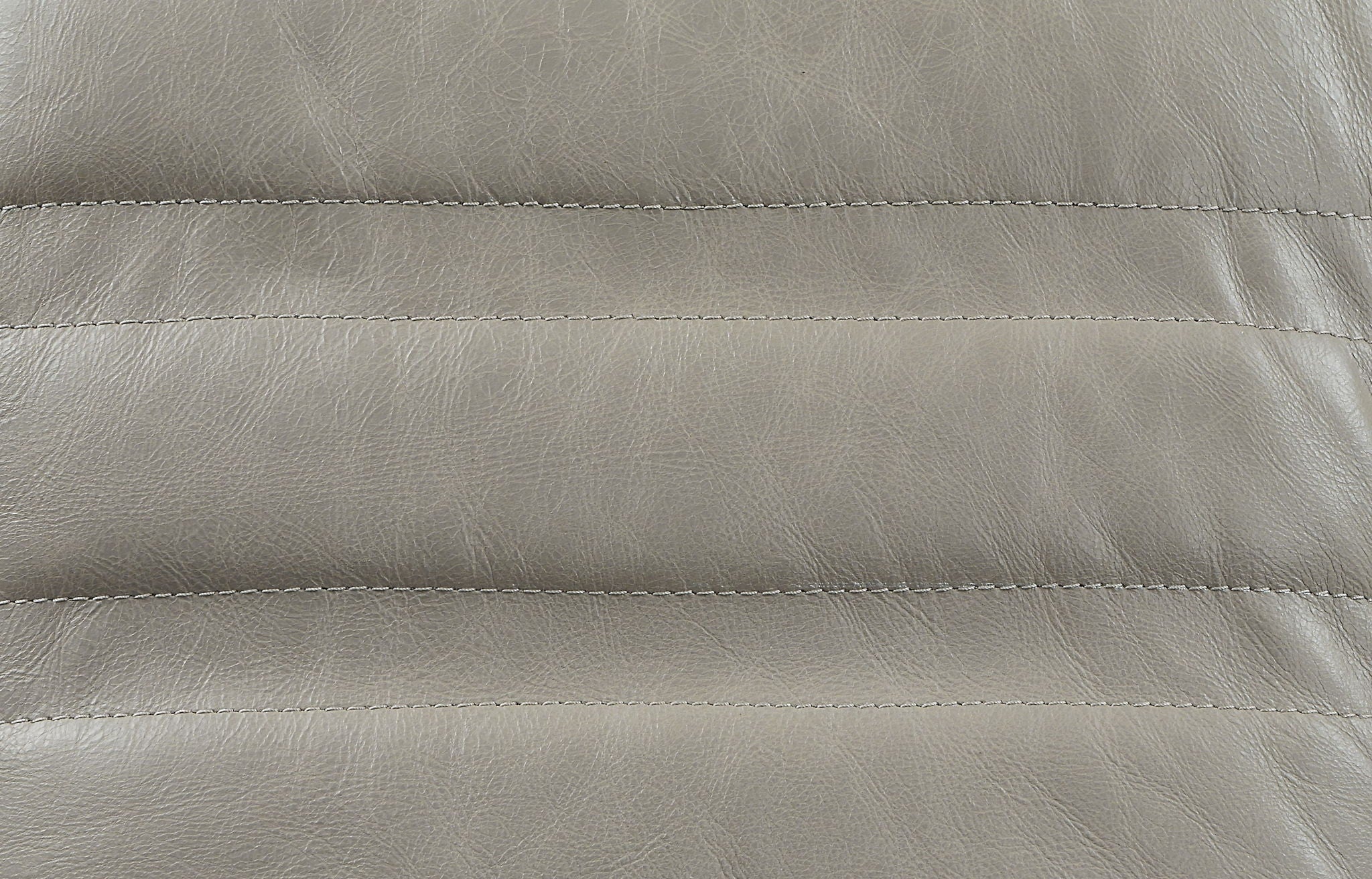 Piran - Twilight Top Grain Leather Accent Chair And Ottoman With Swivel - Gray