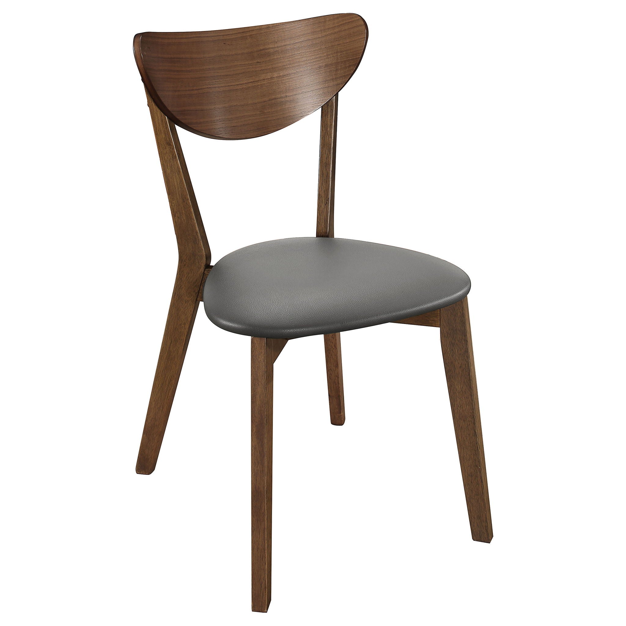 2 Piece Home Office Desk And Chair Set - Gray / Walnut Brown