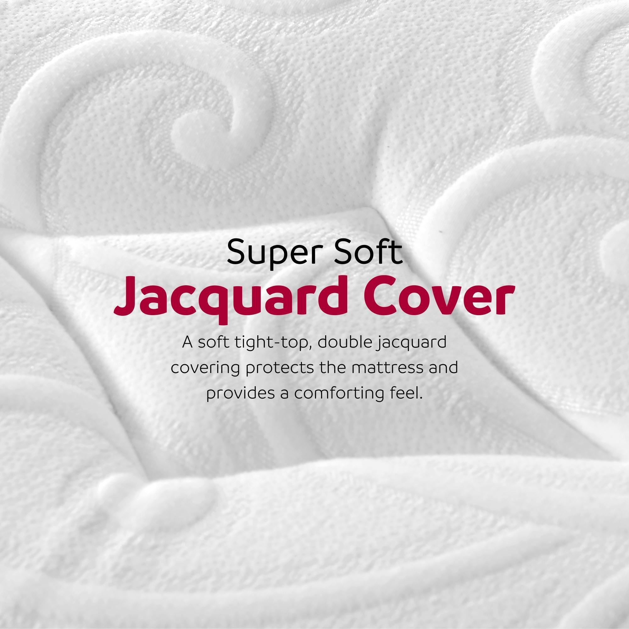 Ultra Plush 13" Gel Memory Foam Mattress For King Size Bed With Double Layered Jacquard Cover - Gray / White