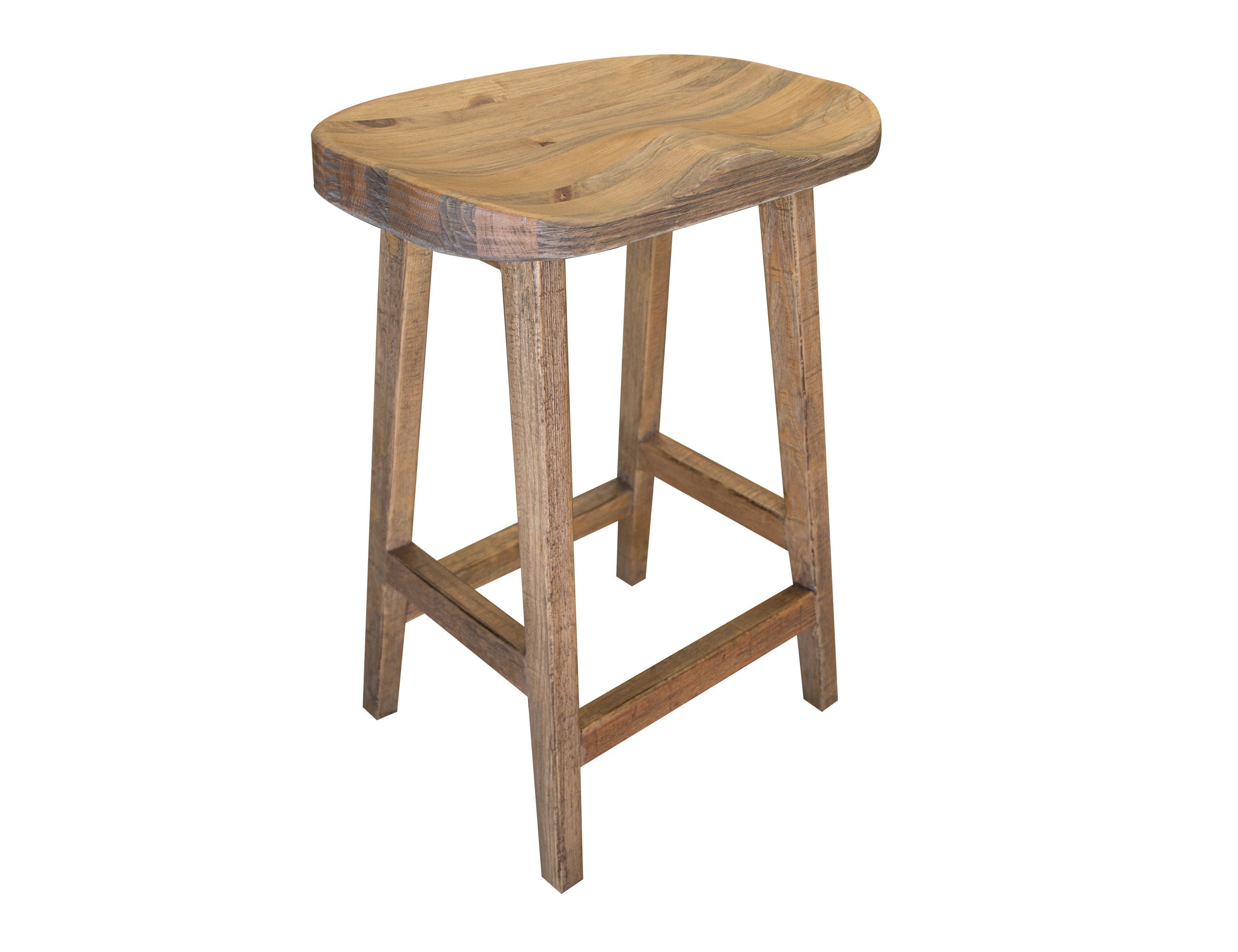 International Furniture Direct Tulum - 24" Stool - Golden Brown | Meri Furniture
