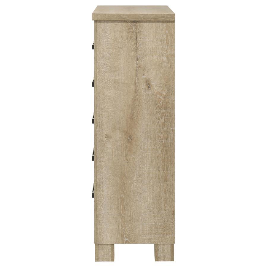Oakglen - 5-Drawer Bedroom Chest Of Drawers - Weathered Oak