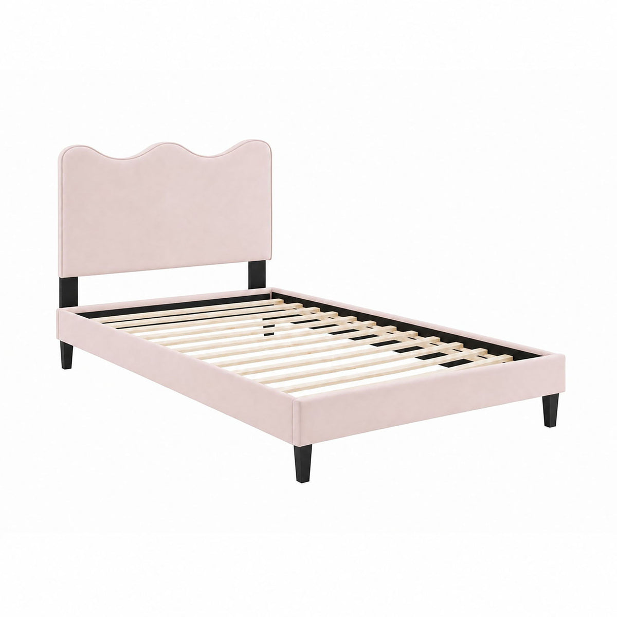 Current Performance Velvet Twin Platform Bed by Modway