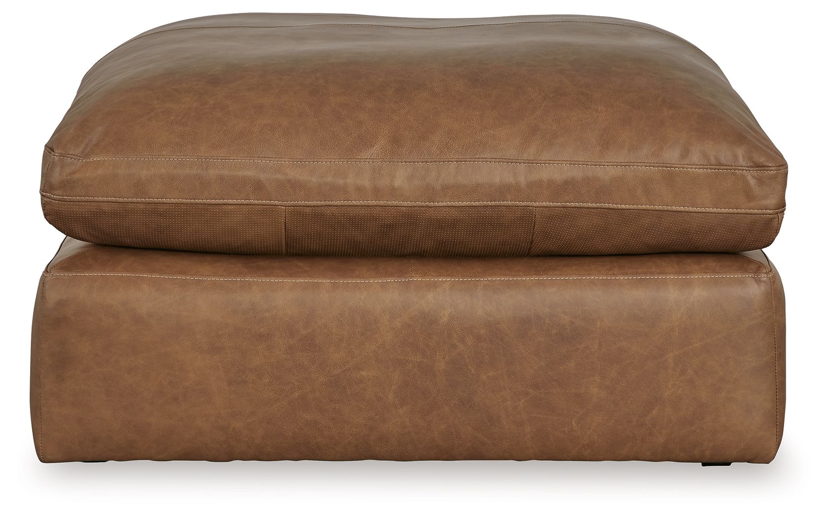 Signature Design by Ashley® Emilia - Caramel - Oversized Accent Ottoman | Meri Furniture
