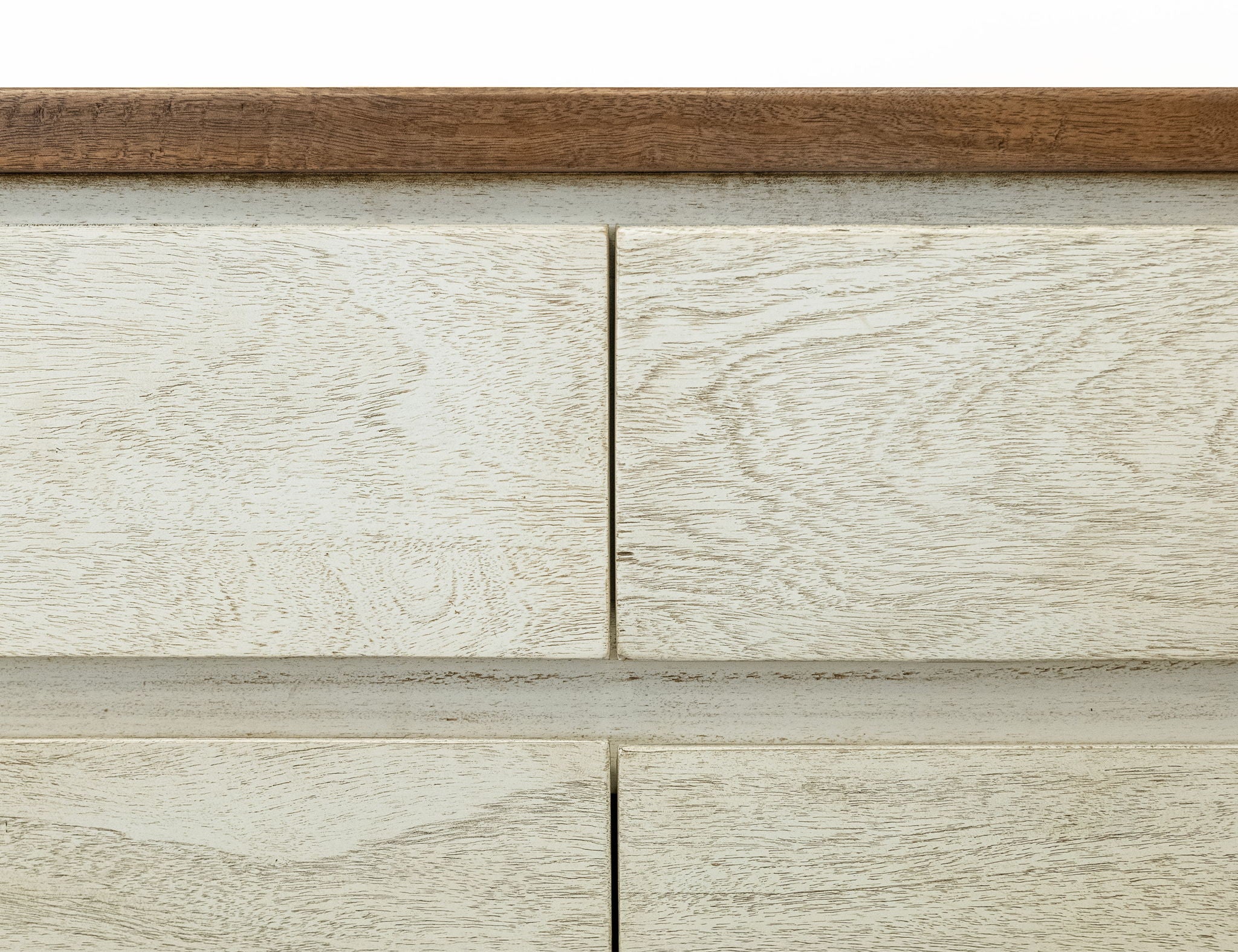 Evoke - 3 Drawer & 3 Door TV Stand/Console - Ivory / Brown