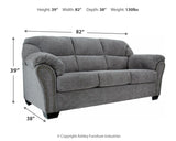 Ashley Furniture Allmaxx - Pewter - Sofa | Meri Furniture
