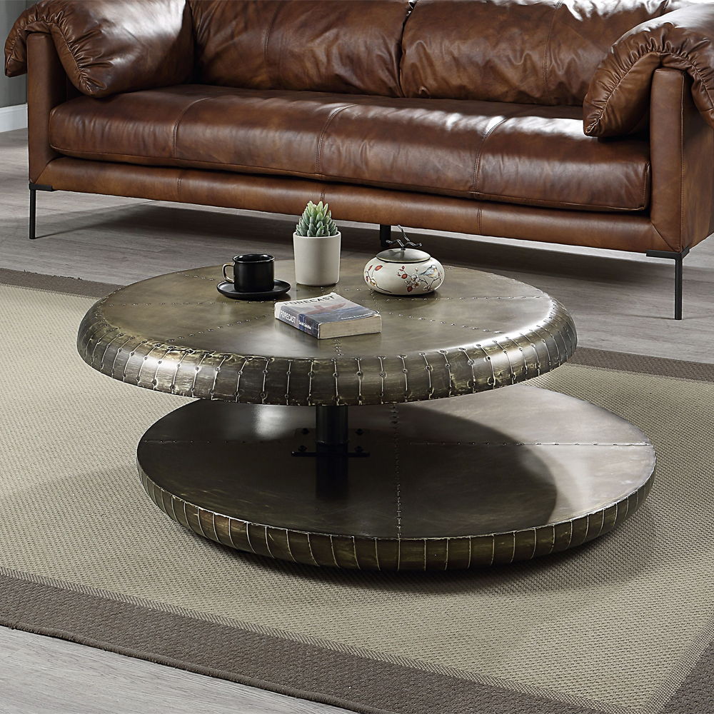 ACME Brancaster - Coffee Table - Bronze Aluminum | Meri Furniture