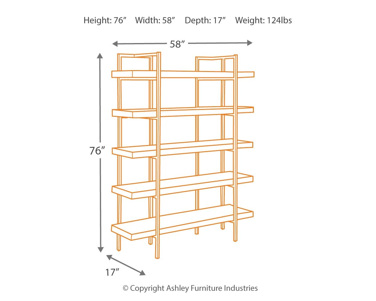 Ashley Furniture Starmore - Brown - Bookcase | Meri Furniture
