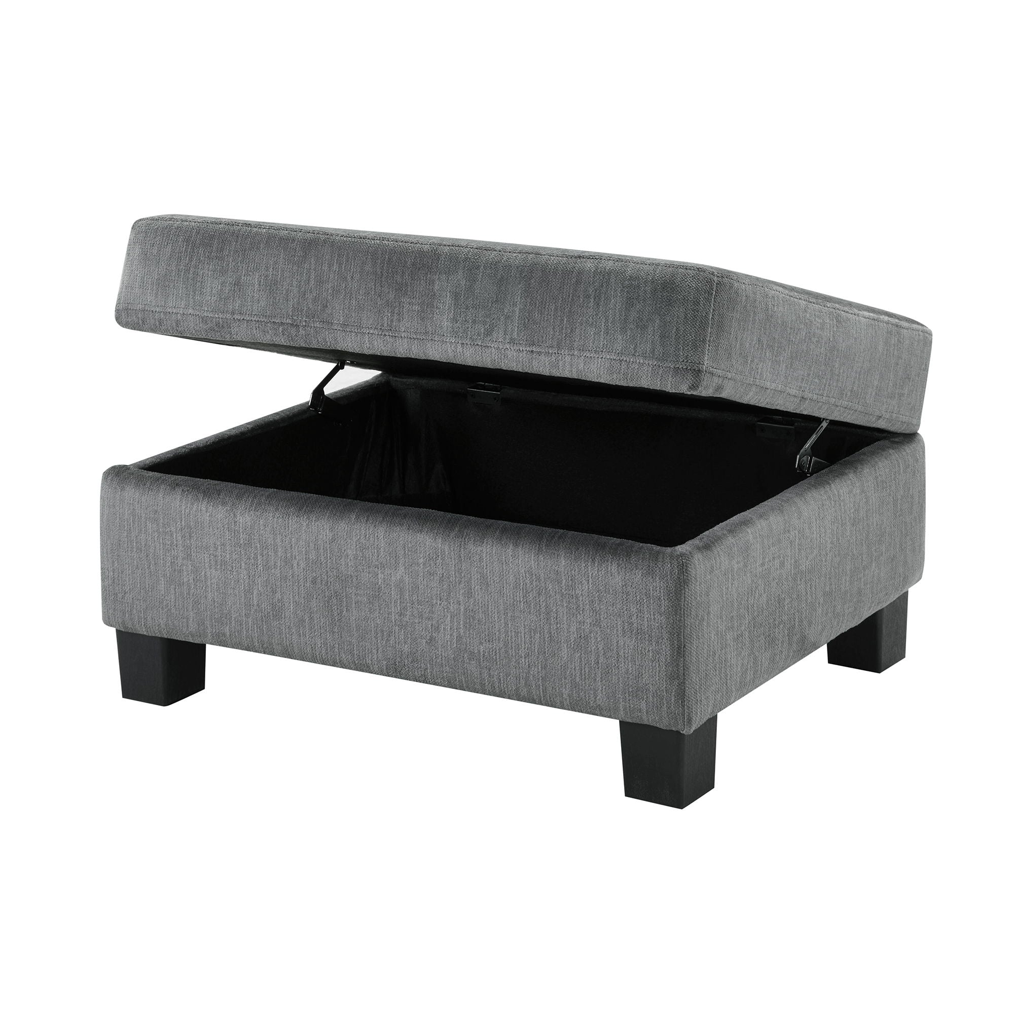 Contemporary U - Shaped Sectional Sofa With Movable Storage Ottoman