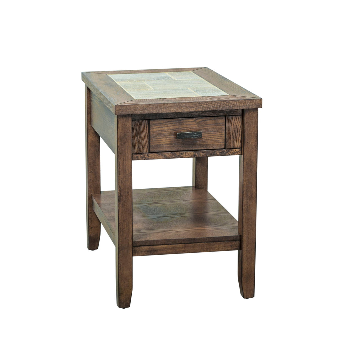 Mesa Valley - Chair Side Table - Dark Brown