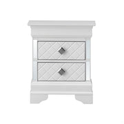 Verona - Accent Nightstand - Silver Champagne