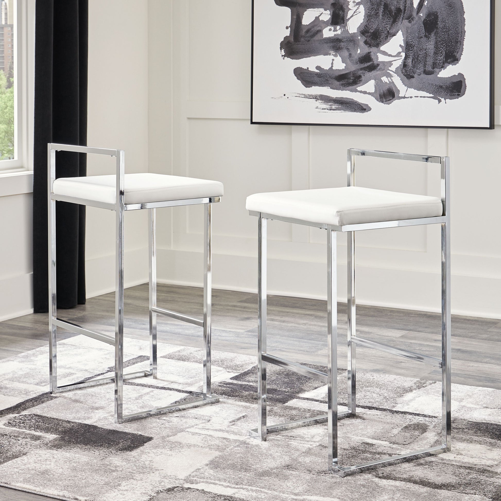 Signature Design by Ashley® Madanere - Tall Upholstered Stool Set (Set of 2) | Meri Furniture