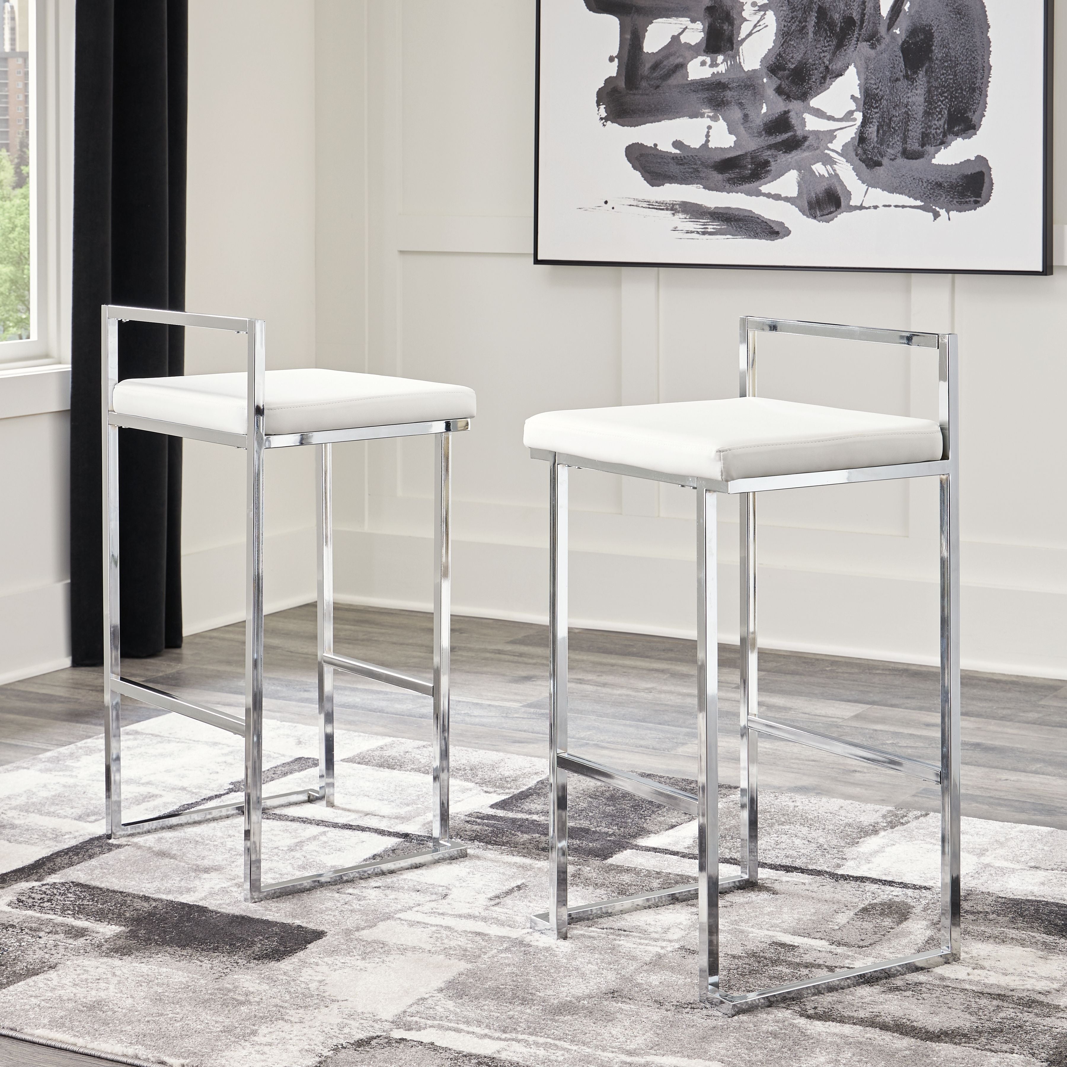 Signature Design by Ashley® Madanere - Tall Upholstered Stool Set (Set of 2) | Meri Furniture