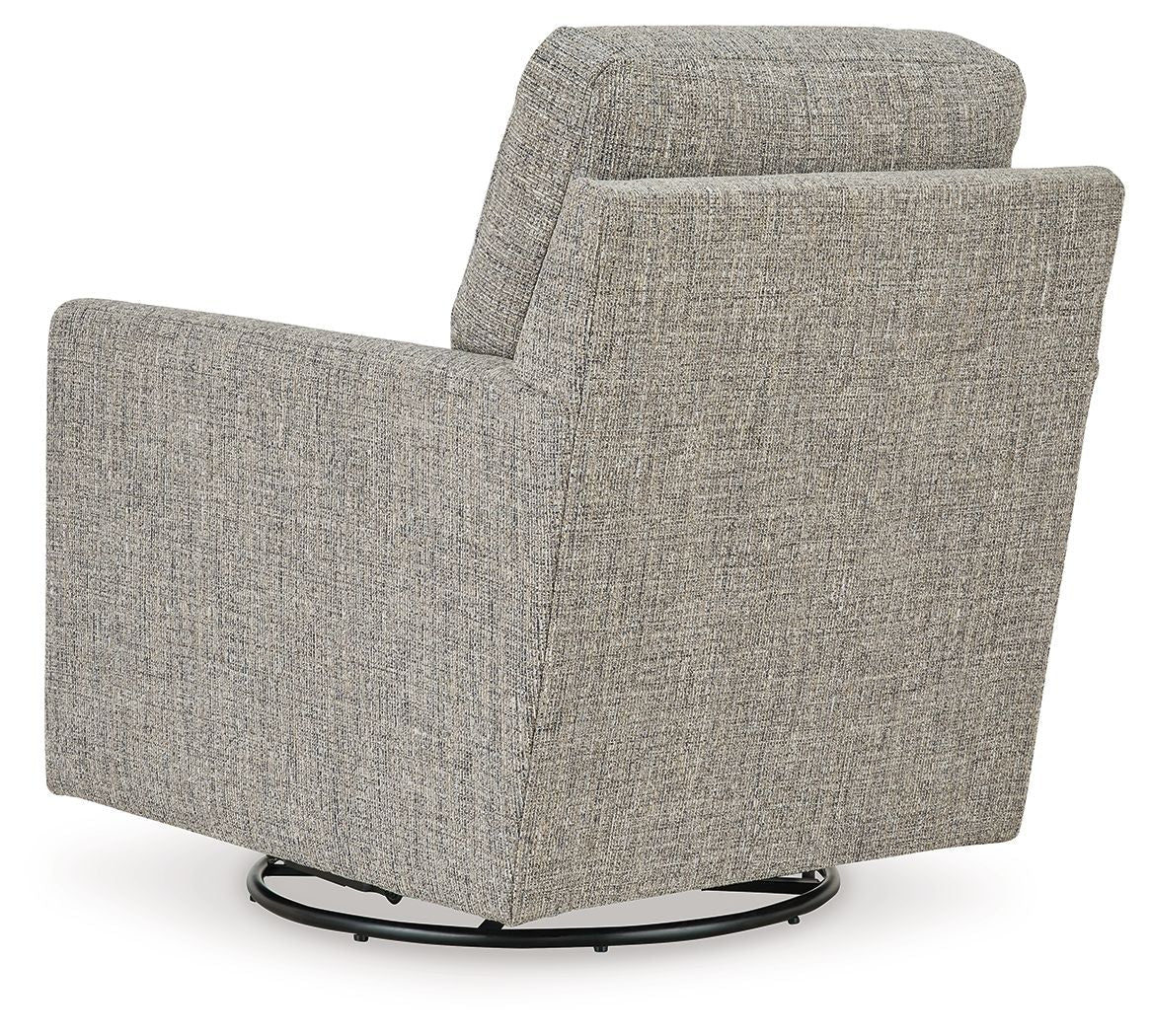 Ashley® Bralynn - Linen - Swivel Glider Accent Chair | Meri Furniture