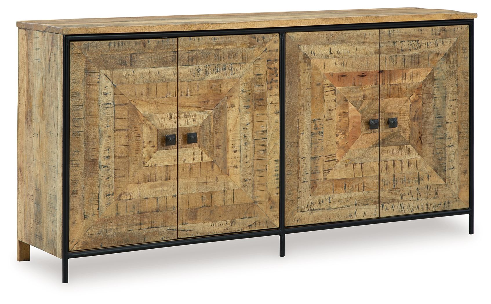 Signature Design by Ashley® Camney - Brown / Black - Accent Cabinet | Meri Furniture