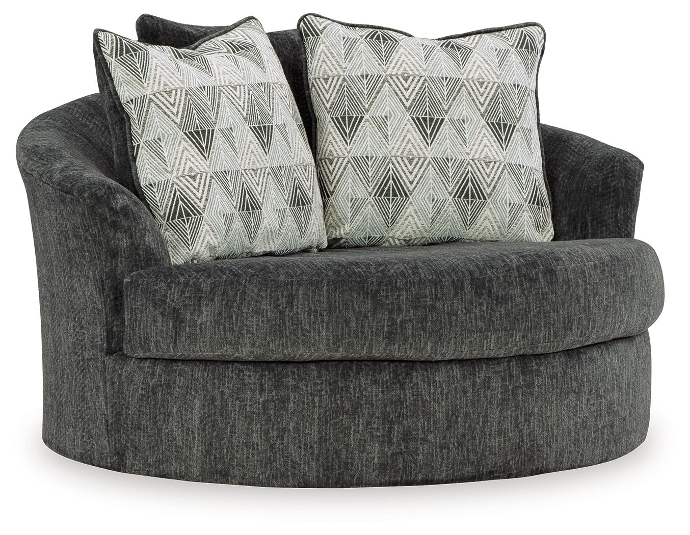 Ashley Furniture Biddeford - Shadow - Oversized Swivel Accent Chair | Meri Furniture
