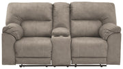 Ashley Furniture Cavalcade - Reclining Loveseat W/Console | Meri Furniture