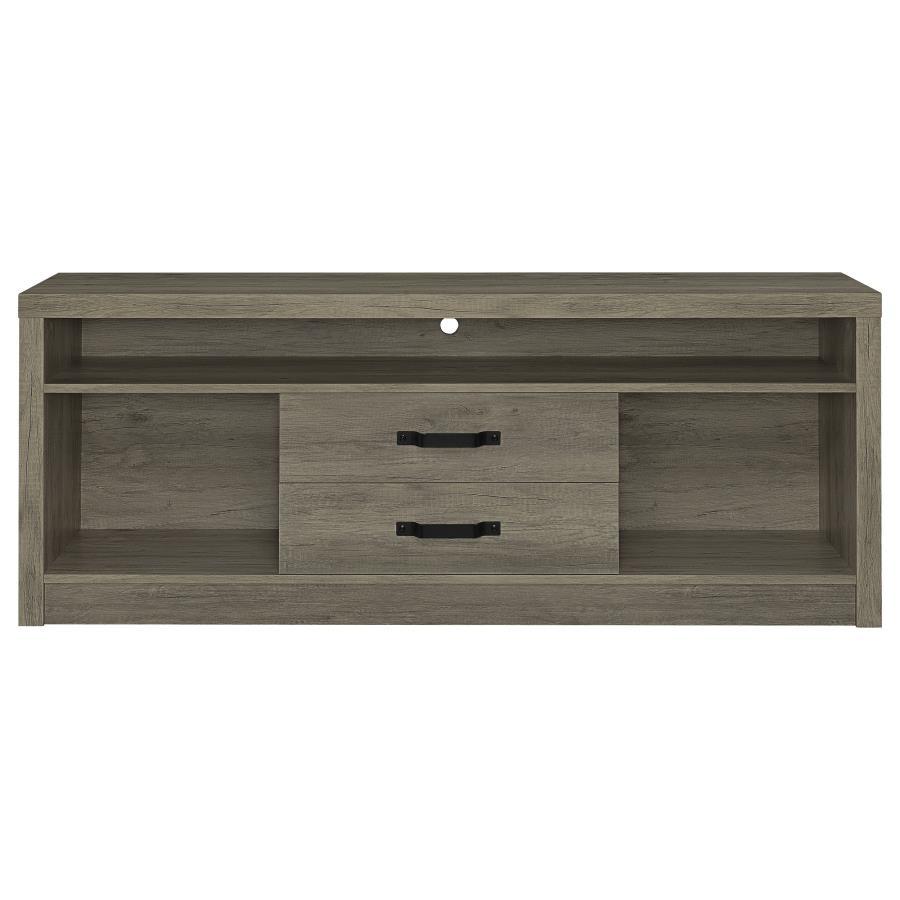 Coaster Fine Furniture Burke - 3 Piece TV Entertainment Center - Gray Driftwood | Meri Furniture