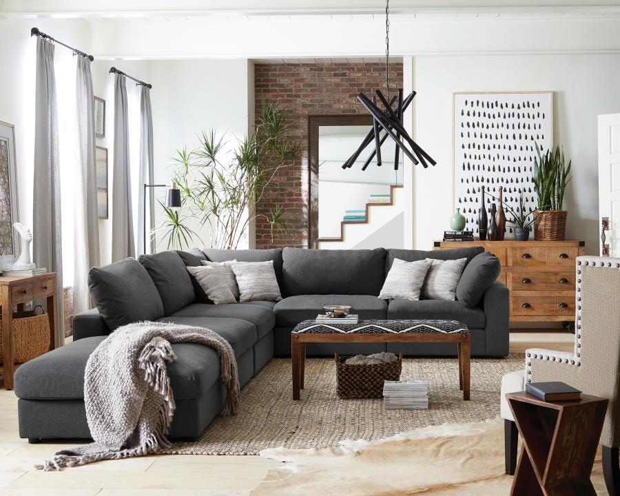 Coaster Fine Furniture Serene - Upholstered Modular Sectional Sofa | Meri Furniture