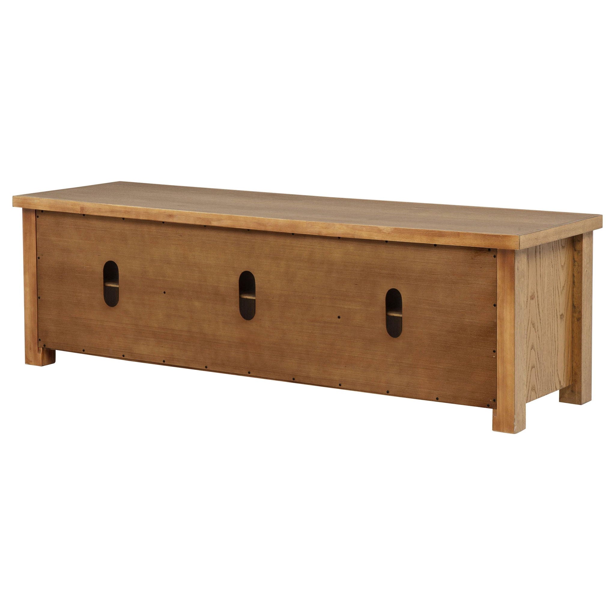 Beasley 2-Door 71-Inch Wood TV Stand Media Console Golden Oak