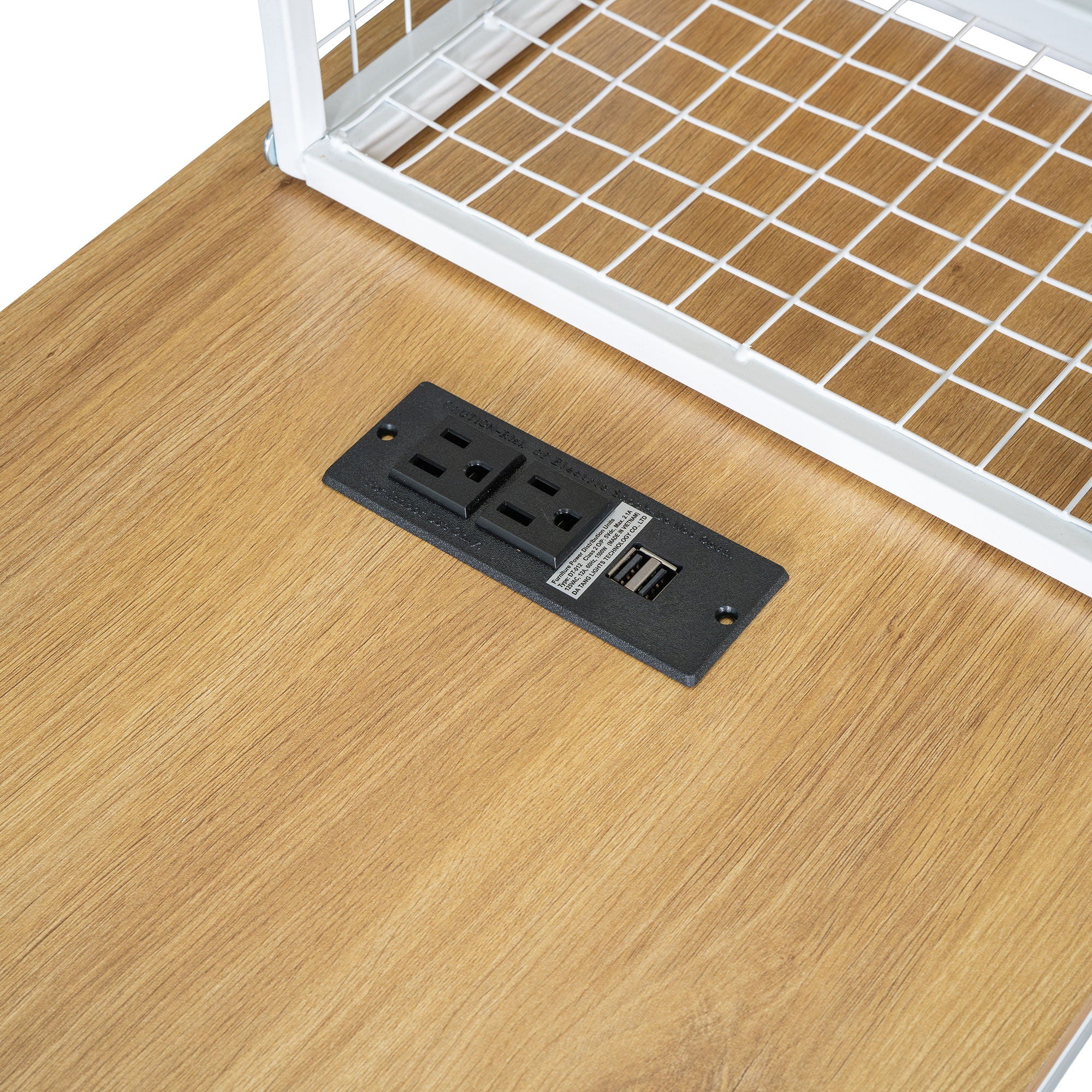 House Frame With Desk, Shelves, Power Outlets And USB Ports